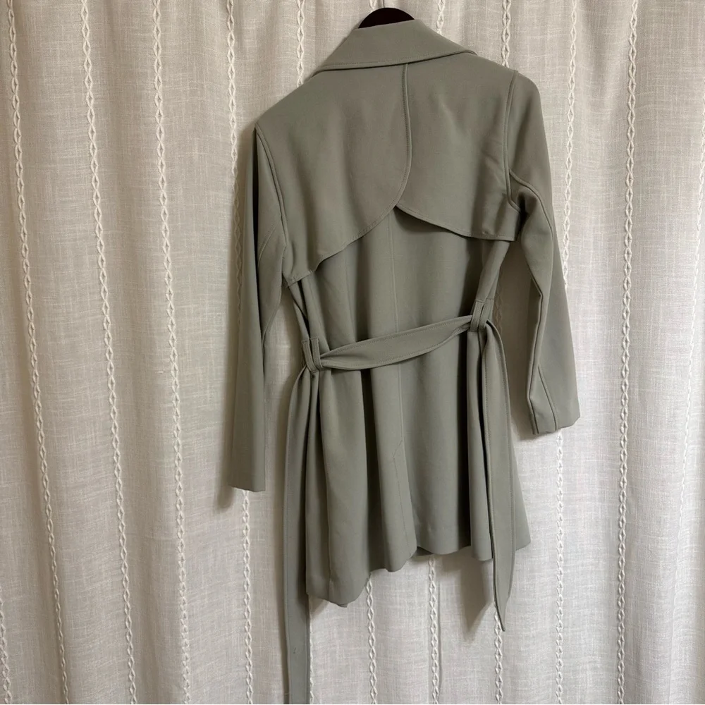 Abercrombie & Fitch Gray Trench Coat - Picture 2 of 4